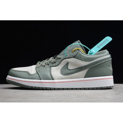 Nike Erkek Air Jordan 1 Low Yeşil / Kırmızı Basketbol Ayakkabısı Türkiye - U8D45R59